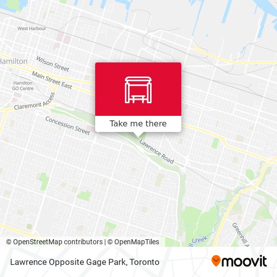 Lawrence Opposite Gage Park map