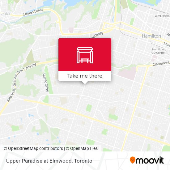 Upper Paradise at Elmwood map