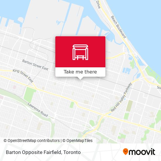 Barton Opposite Fairfield map