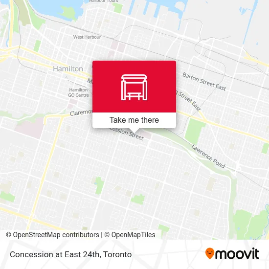 Concession at East 24th map