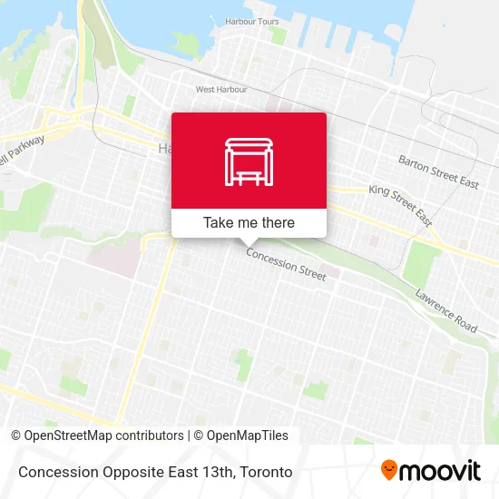 Concession Opposite East 13th map