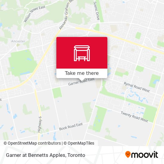 Garner at Bennetts Apples map
