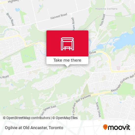 Ogilvie at Old Ancaster map