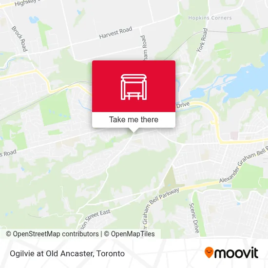 Ogilvie at Old Ancaster map