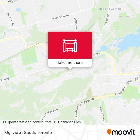 Ogilvie at South map