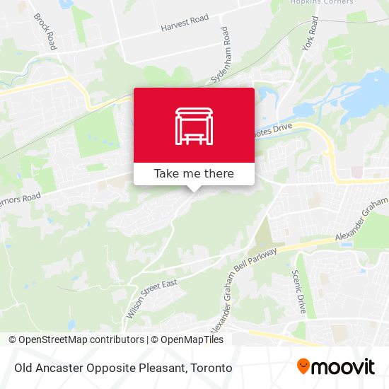 Old Ancaster Opposite Pleasant map