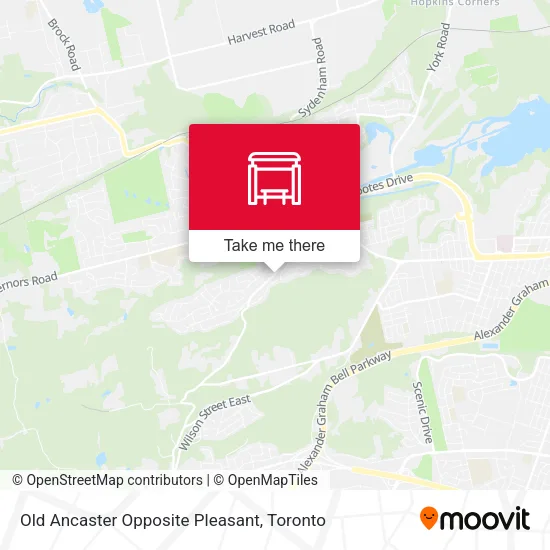 Old Ancaster Opposite Pleasant map