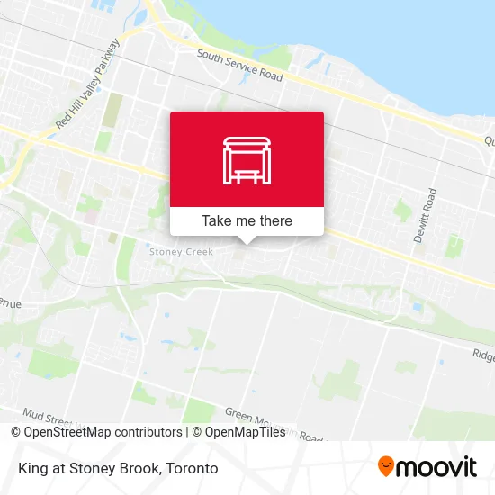 King at Stoney Brook map