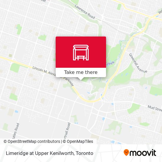 Limeridge at Upper Kenilworth map