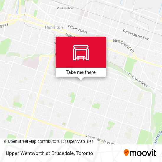 Upper Wentworth at Brucedale map