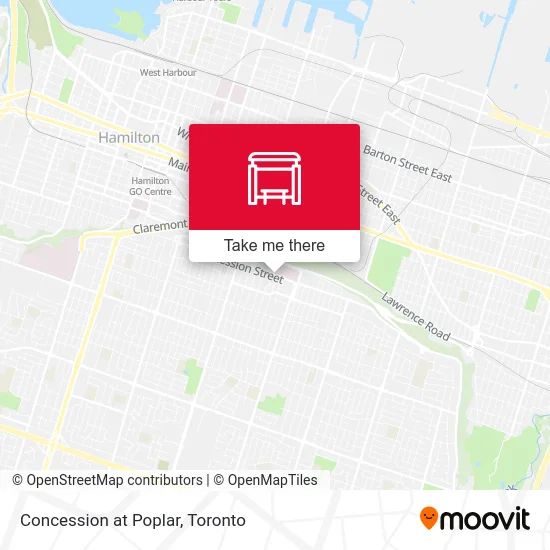 Concession at Poplar map