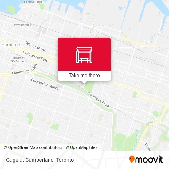 Gage at Cumberland map