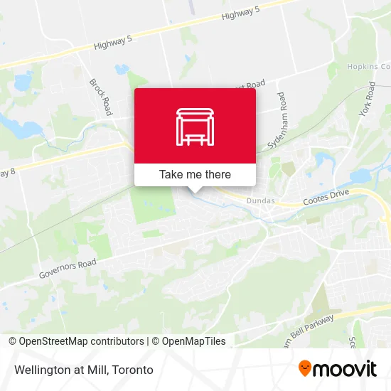 Wellington at Mill map