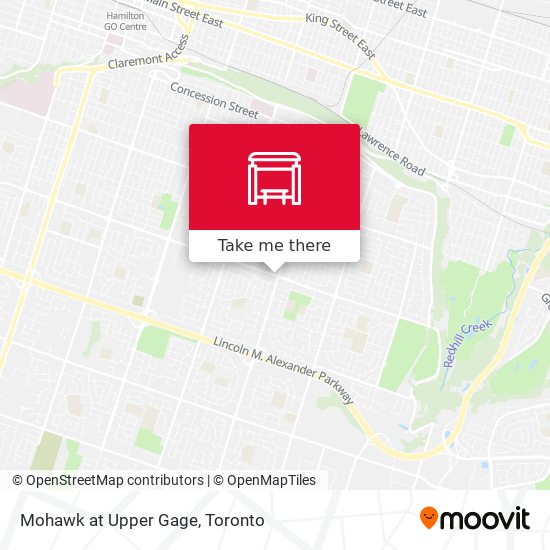 Mohawk at Upper Gage map