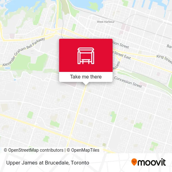 Upper James at Brucedale map