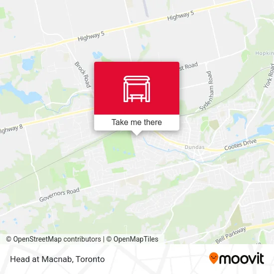 Head at Macnab map