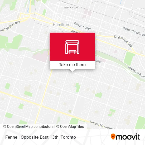 Fennell Opposite East 13th map