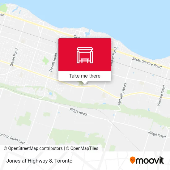 Jones at Highway 8 map
