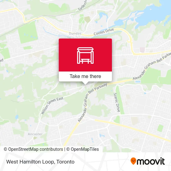 West Hamilton Loop map