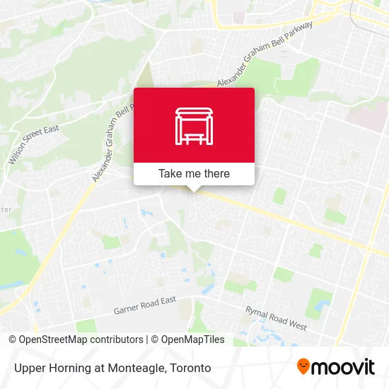 Upper Horning at Monteagle map