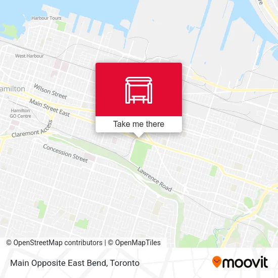 Main Opposite East Bend map