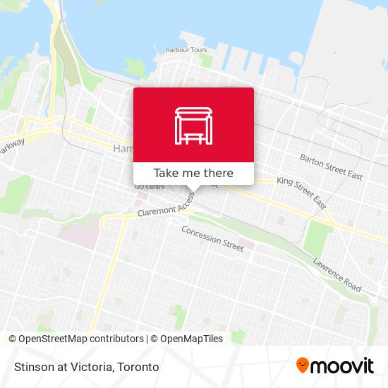Stinson at Victoria map