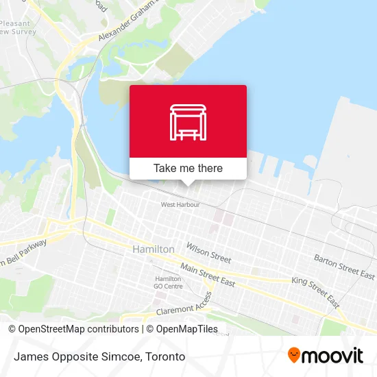 James Opposite Simcoe map