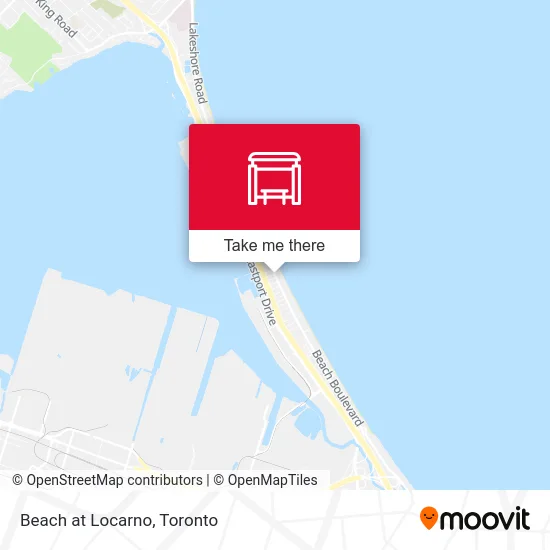 Beach at Locarno map