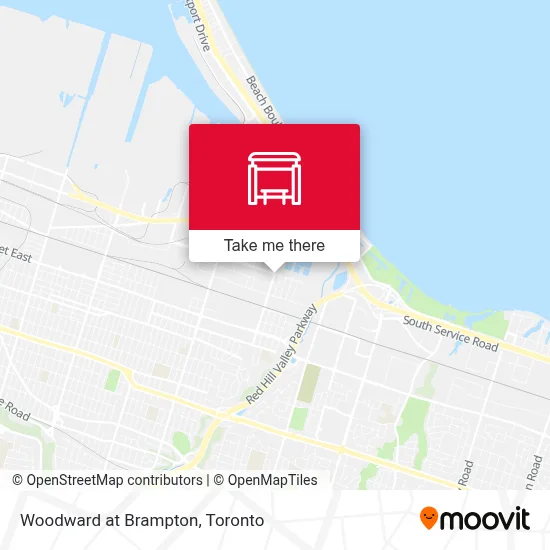 Woodward at Brampton map