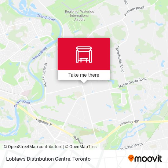 Loblaws Distribution Centre map
