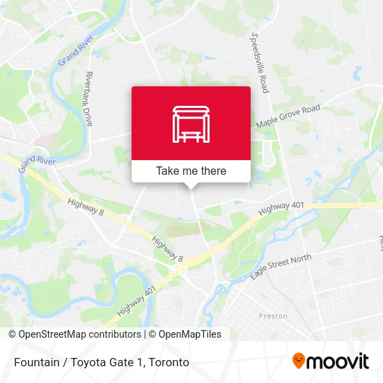 Fountain / Toyota Gate 1 map