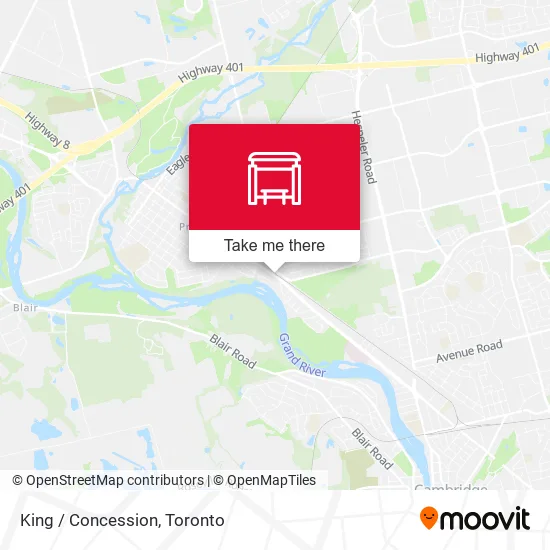 King / Concession map