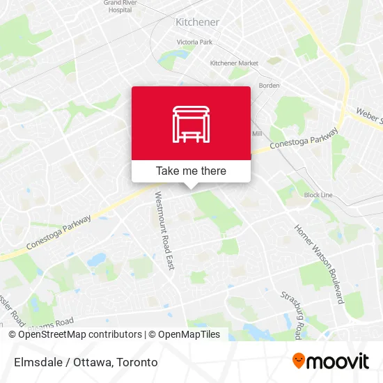 Elmsdale / Ottawa map