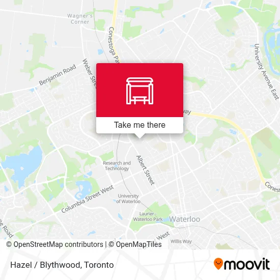 Hazel / Blythwood map