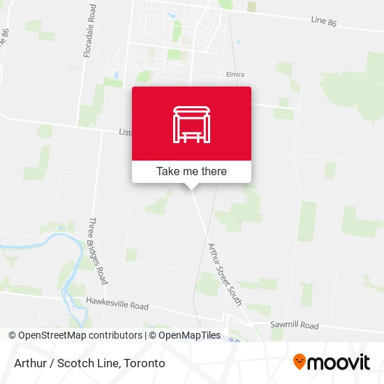 Arthur / Scotch Line map
