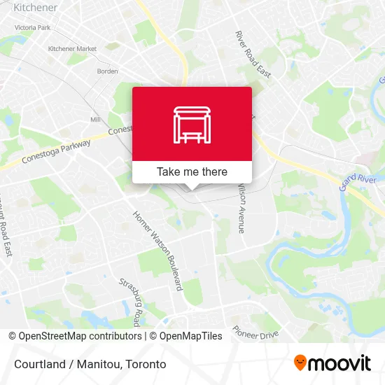 Courtland / Manitou map