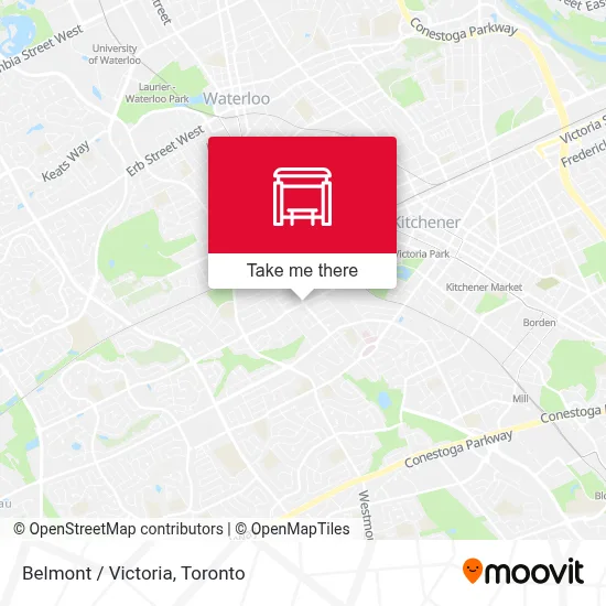 Belmont / Victoria map