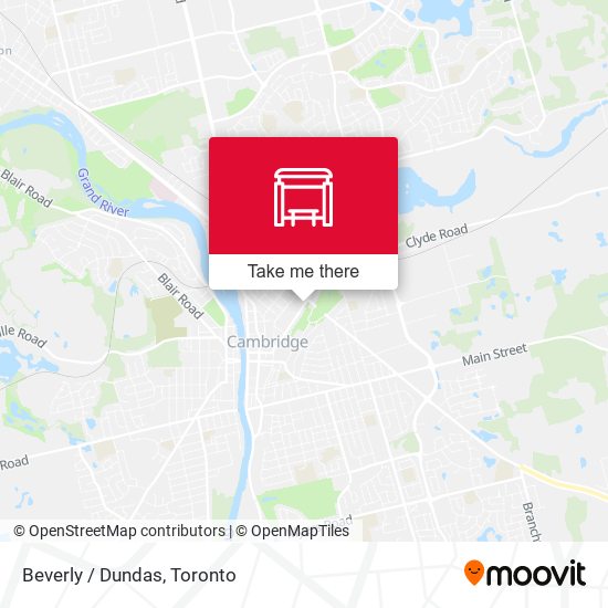 Beverly / Dundas map