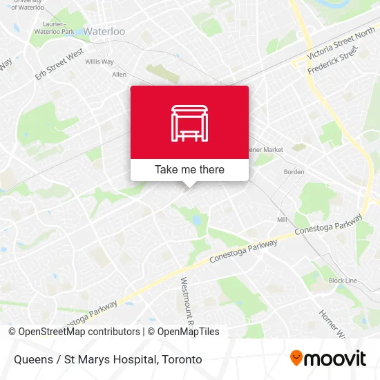 Queens / St Marys Hospital map
