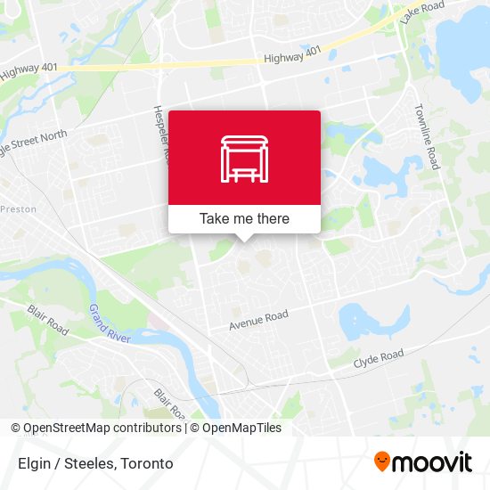 Elgin / Steeles map