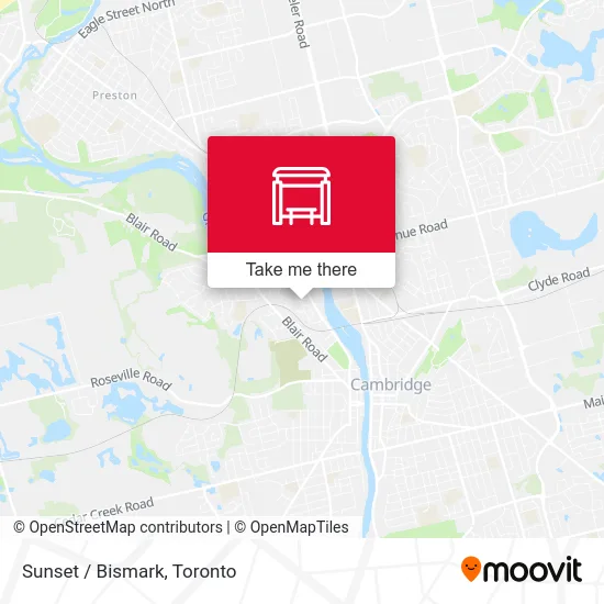 Sunset / Bismark map