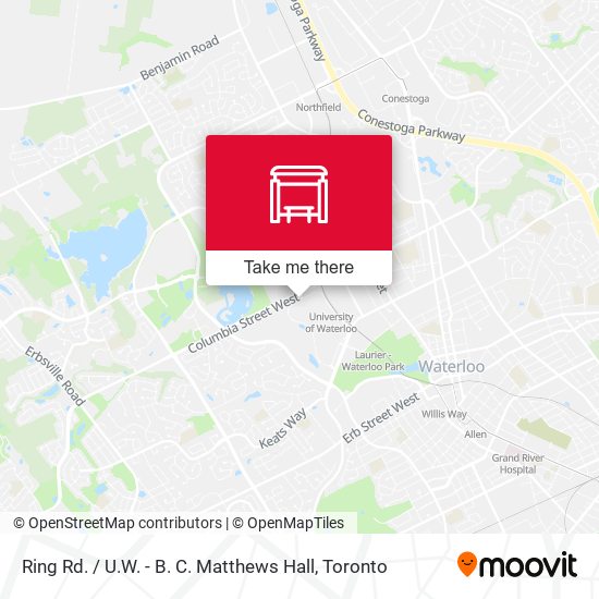 Ring Rd. / U.W. - B. C. Matthews Hall map