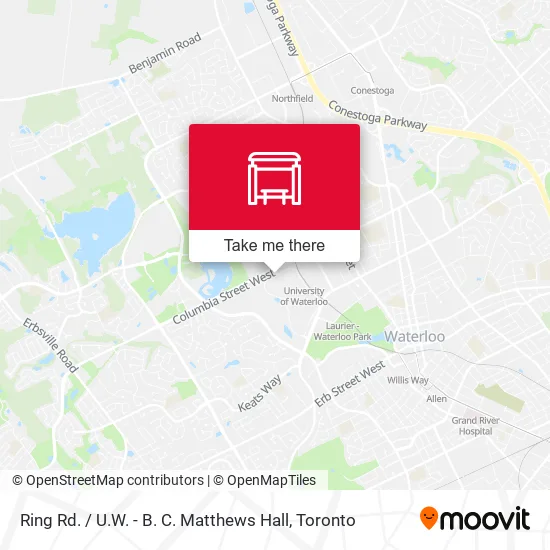 Ring Rd. / U.W. - B. C. Matthews Hall map