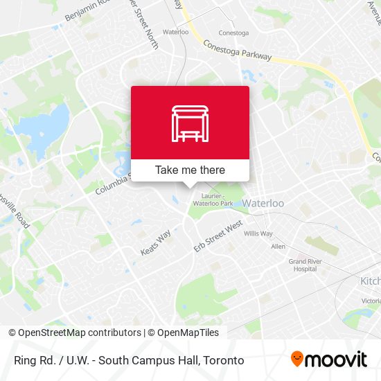 Ring Rd. / U.W. - South Campus Hall map