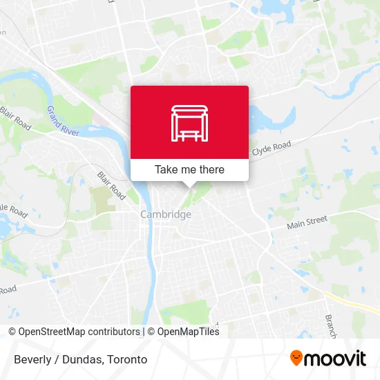 Beverly / Dundas map