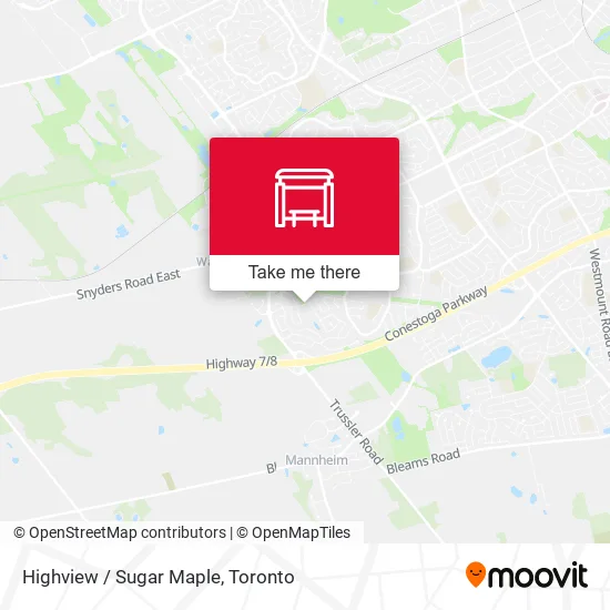 Highview / Sugar Maple map