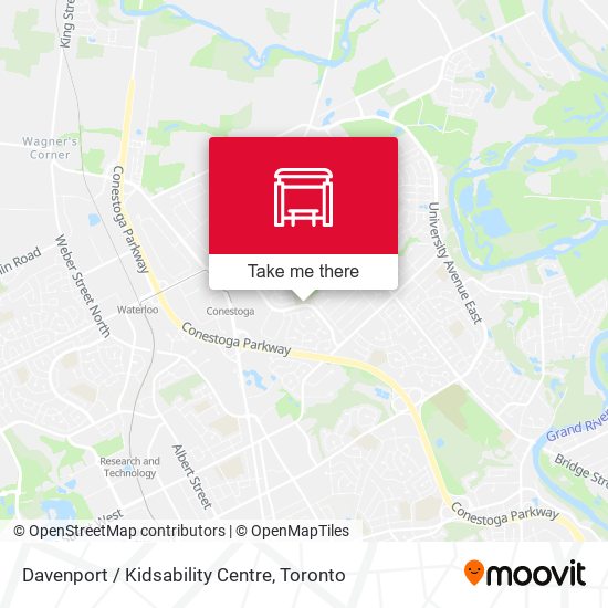 Davenport / Kidsability Centre map