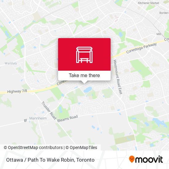 Ottawa / Path To Wake Robin map