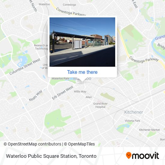Waterloo Public Square Station plan