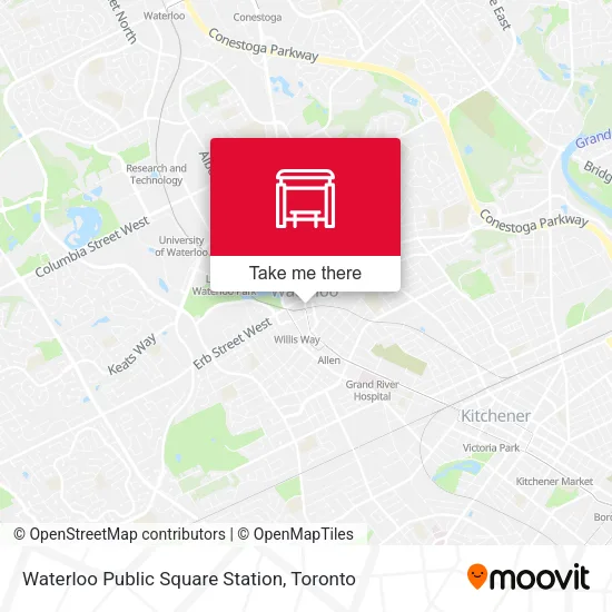Waterloo Public Square Station plan